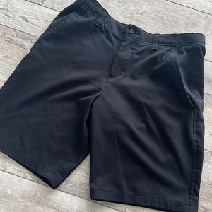 Youth large boys black golf shorts